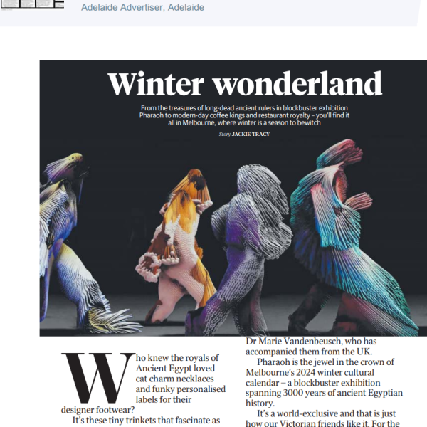 A cropped image of the printed article - titled Winter Wonderland.